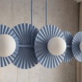 Lampa wisząca UMBRA 6 DUSTY BLUE – błękitna, 6 × G9