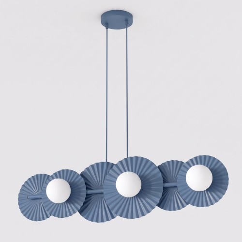 Lampa wisząca UMBRA 6 DUSTY BLUE – błękitna, 6 × G9