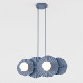 Lampa wisząca UMBRA 4 DUSTY BLUE – błękitna, 4 × G9