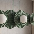 Lampa wisząca UMBRA 6 OLIVE GREEN – oliwkowa, 6 × G9