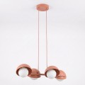 Lampa wisząca BOOM 4 CORAL – koralowa, 4 × G9
