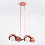 Lampa wisząca BOOM 4 CORAL – koralowa, 4 × G9