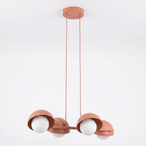 Lampa wisząca BOOM 4 CORAL – koralowa, 4 × G9