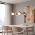 Lampa wisząca BOOM 4 CORAL – koralowa, 4 × G9