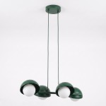 Lampa wisząca BOOM 4 OLIVE GREEN – oliwkowa, 4 × G9