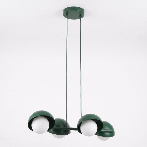 Lampa wisząca BOOM 4 OLIVE GREEN – oliwkowa, 4 × G9