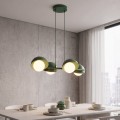 Lampa wisząca BOOM 4 OLIVE GREEN – oliwkowa, 4 × G9