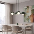 Lampa wisząca BOOM 4 OLIVE GREEN – oliwkowa, 4 × G9