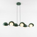 Lampa wisząca BOOM 6 DUSTY BLUE – błękitna, 6 × G9