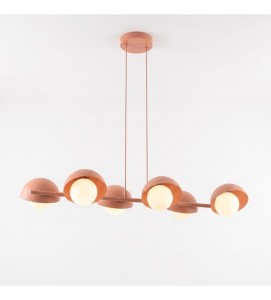 Lampa wisząca BOOM 6 CORAL – koralowa, 6 × G9