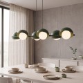 Lampa wisząca BOOM 6 OLIVE GREEN – oliwkowa, 6 × G9