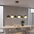 Lampa wisząca BOOM 6 OLIVE GREEN – oliwkowa, 6 × G9
