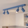 Lampa sufitowa FLASH 4 DUSTY BLUE – błękitna, 4 × GU10
