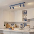 Lampa sufitowa FLASH 4 DUSTY BLUE – błękitna, 4 × GU10