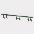 Lampa sufitowa FLASH 6 OLIVE GREEN – oliwkowa, 6 × GU10