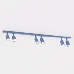 Lampa sufitowa FLASH 6 DUSTY BLUE – przygaszony błękit, 6 × GU10