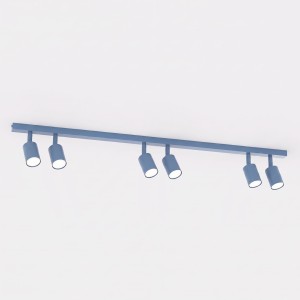 Lampa sufitowa FLASH 6 DUSTY BLUE – przygaszony błękit, 6 × GU10