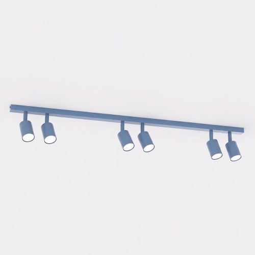 Lampa sufitowa FLASH 6 DUSTY BLUE – przygaszony błękit, 6 × GU10