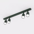 Lampa sufitowa FLASH 4 OLIVE GREEN – oliwkowa, 4 × GU10