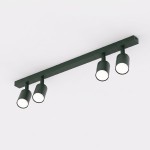 Lampa sufitowa FLASH 4 OLIVE GREEN – oliwkowa, 4 × GU10