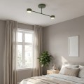 Lampa sufitowa HALO 2 OLIVE GREEN – oliwkowa, 2 × GX53