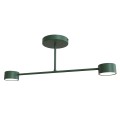 Lampa sufitowa HALO 2 OLIVE GREEN – oliwkowa, 2 × GX53