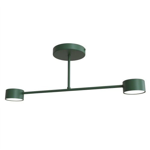 Lampa sufitowa HALO 2 OLIVE GREEN – oliwkowa, 2 × GX53