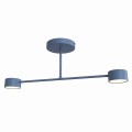 Lampa sufitowa HALO 2 DUSTY BLUE – przygaszony błękit, 2 × GX53