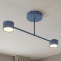 Lampa sufitowa HALO 2 DUSTY BLUE – przygaszony błękit, 2 × GX53