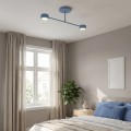 Lampa sufitowa HALO 2 DUSTY BLUE – przygaszony błękit, 2 × GX53
