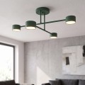 Lampa sufitowa HALO 4 OLIVE GREEN – oliwkowa, 4 × GX53