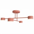 Lampa sufitowa HALO 4 CORAL – koralowa, 4 × GX53