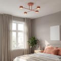 Lampa sufitowa HALO 4 CORAL – koralowa, 4 × GX53