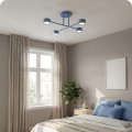 Lampa sufitowa HALO 4 DUSTY BLUE – przygaszony błękit, 4 × GX53