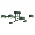 Lampa sufitowa HALO 6 OLIVE GREEN – oliwkowa, 6 × GX53