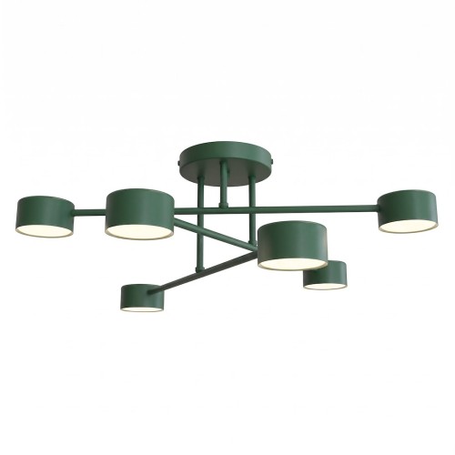 Lampa sufitowa HALO 6 OLIVE GREEN – oliwkowa, 6 × GX53