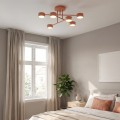 Lampa sufitowa HALO 6 CORAL – koralowa, 6 × GX53