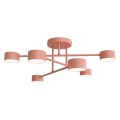 Lampa sufitowa HALO 6 CORAL – koralowa, 6 × GX53