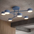 Lampa sufitowa HALO 6 DUSTY BLUE – przygaszony błękit, 6 × GX53