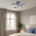 Lampa sufitowa HALO 6 DUSTY BLUE – przygaszony błękit, 6 × GX53