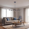 Lampa wisząca MEGARA 6 DUSTY BLUE – przygaszony błękit, 6 × GX53
