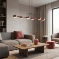 Lampa wisząca MEGARA 6 CORAL – koralowa, 6 × GX53