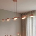 Lampa wisząca MEGARA 6 CORAL – koralowa, 6 × GX53