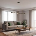 Lampa wisząca MEGARA 6 OLIVE GREEN – oliwkowa, 6 × GX53