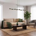 Lampa wisząca MEGARA 8 OLIVE GREEN – oliwkowa, 8 × GX53