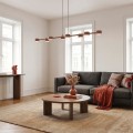 Lampa wisząca MEGARA 8 CORAL – koralowa, 8 × GX53