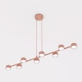 Lampa wisząca MEGARA 8 CORAL – koralowa, 8 × GX53