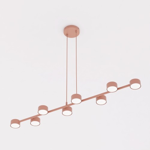 Lampa wisząca MEGARA 8 CORAL – koralowa, 8 × GX53