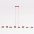 Lampa wisząca MEGARA 8 CORAL – koralowa, 8 × GX53