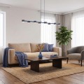 Lampa wisząca MEGARA 8 DUSTY BLUE – przygaszony błękit, 8 × GX53